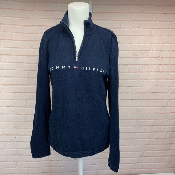 Tommy Hilfiger Sweaters - Tommy Hilfiger Spell Out Logo Sweater Vintage